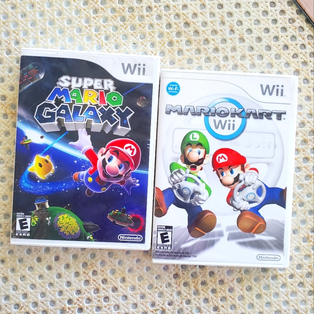 Wii MARIO KART SUPER MARIO GALAXY GAMES